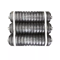 Stations de centrage de rouleaux de convoyeur à gravité en acier au carbone pour la fabrication, capacité de charge 100 kg, durables pour l'industrie minière du charbon