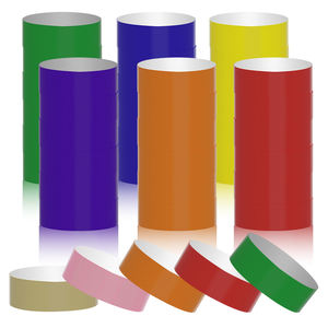 Bracelets jetables en papier imprimé imperméable avec logo personnalisé pour une utilisation promotionnelle lors de fêtes et dans les parcs d'attractions - Product Image 3