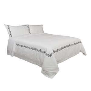 Set Sprei Hotel Custom Grosir 100% Katun Bordir Linen Hotel Sarung Selimut - Product Image 2