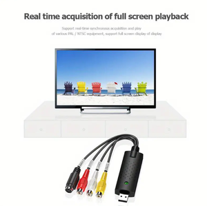 Dispositif de capture vidéo analogique 1080P avec entrées S-<span class=keywords><strong>Video</strong></span> et Composite pour la préservation et l'archivage vidéo, convertisseur RCA vers USB - Product Image 6