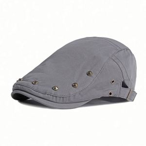 Gorras de Hombre al por Mayor: Elegantes, Premium, de Color Liso, Estilo Ivy, Gatsby y Newsboy, Personalizadas para Otoño Invierno con Tachuelas - Product Image 5