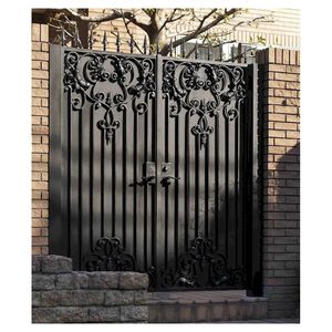 Puertas <span class=keywords><strong>de</strong></span> Jardín <span class=keywords><strong>de</strong></span> Hierro Forjado Prima Wholesale, Rejas <span class=keywords><strong>de</strong></span> Seguridad <span class=keywords><strong>de</strong></span> Hierro Forjado con Recubrimiento en Polvo para <span class=keywords><strong>Entrada</strong></span> <span class=keywords><strong>de</strong></span> Jardín <span class=keywords><strong>de</strong></span> Villa, Diseño Moderno - Product Image 2