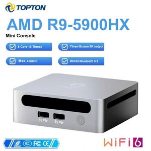 Barato AMD Mini PC 2023 R-yzen 9 5900HX/R7 7730U/R7 5800U/R5 7530U/R5 5600H Windows11 <span class=keywords><strong>DDR4</strong></span> 3200MHz WiFi6 Gaming PC Computadora - Product Image 2