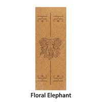 Tapete de Yoga de Corcho y Caucho Ecológico Antideslizante para Gimnasio y Ejercicio en Casa, Unisex, 183x68cm, Incluye Correa de Transporte y Bolsa