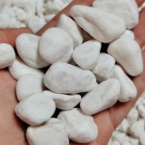 20KG/Sac Galets Blancs Naturels Roulés <span class=keywords><strong>pour</strong></span> Décoration <span class=keywords><strong>de</strong></span> <span class=keywords><strong>Jardin</strong></span>, <span class=keywords><strong>Pierre</strong></span> <span class=keywords><strong>de</strong></span> Pavage Premium - Product Image 3