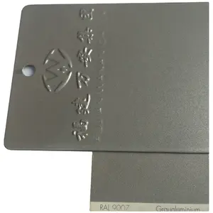 Queenral — peinture en poudre grise argentée, brillante, standard européen tcg 9007, manteau métallique