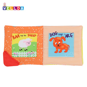 Libro de tela suave para niños con mordedor, para estimular el tacto <span class=keywords><strong>y</strong></span> el sentido, para la educación temprana, interacción entre padres e hijos, para recién nacidos, bebés e infantes - Product Image 4