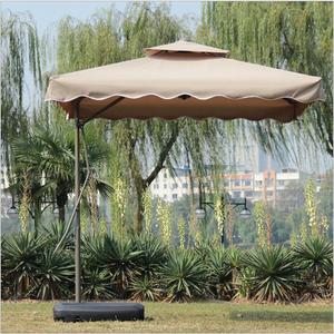 2024 persegi lipat tahan air tahan angin penopang luar ruangan pisang payung pelindung matahari dilapisi perak payung Taman - Product Image 5