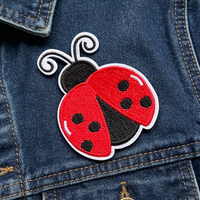 Offre Spéciale : Patchs Brodés Coccinelle en Gros – Appliques en Tissu pour Vêtements, Décoration Personnalisée, Motifs de Dessins Animés, à Thermocoller, Coccinelles