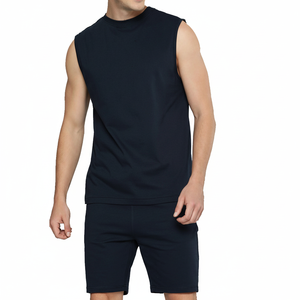 2025ชุดกีฬาสำหรับผู้ชาย, เสื้อกล้ามวิ่งและกางเกงขาสั้นสำหรับยิมฟิตเนสในฤดูร้อน - Product Image 1