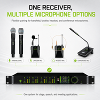 Système de microphone sans fil professionnel UHF M300 True Diversity 4 canaux 120 MHz FBX Anti-Hurlement Synchronisation Automatique Récepteur Longue Portée