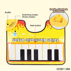 Divertente Tappetino Musicale Elettrico a Batteria per <span class=keywords><strong>Bambini</strong></span> con Piano e Giochi - Product Image 4