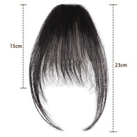 Frange incurvée Ari 3D 100% cheveux humains vierges Air bang avec clip à franges en extension wome frange witn temples postiches