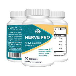 Complément alimentaire OEM Nerve Calming Formula 60 capsules, à base de racine de guimauve et de poudre de Corydalis, pour adultes - Product Image 2