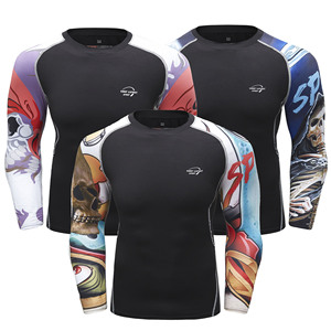 Cody Lundin Hombres 3D Print Jiu Jitsu BJJ Rashguard Compresión Cool Graphic Ciclismo Camiseta de manga larga Fitness Gym Shirt - Product Image 4