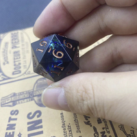 Dés en résine du MDN Jeu de dés RPG D20 Polyèdre en résine à bords polis Donjons et dragons Jeu de dés à 20 faces du MDN 5
