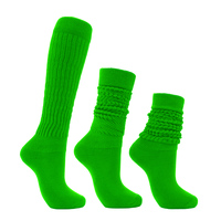 Extra Long Haute Qualité Femmes Sommeil Volant Scrunch Épais Tout Coton Loose Custom Heavy Slouch Chaussettes à N'importe Quelle Longueur Dames