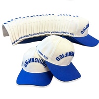 Casquette de baseball 5 panneaux Snapback avec logo personnalisé broderie 3D bicolore style A pour homme Vente en gros OEM