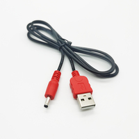 Benutzer definierte 2m 20AWG DC 5,5*2,1mm Netz stecker für LED-Licht leiste USB zu 5V DC5.5 * 2.1MM Barrel Jack Kabel