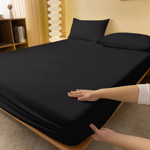 Sábana Ajustable de Alta Calidad para Cama Individual, Matrimonial o Queen, Cubre Colchón Natural con Banda Elástica, Ropa de Cama con Funda de Almohada - Product Image 2