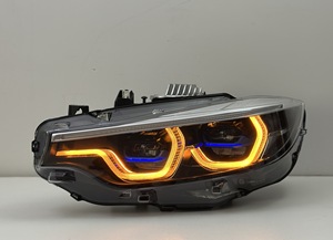 SJC V3 Ikon Style for BMW F8X F80 M3 F82 M4 &amp; F32 13-18 4 Series LED Eyebrow Headlights Amber Yellow White <strong>Daytime</strong> <strong>Running</strong> <strong>Light</strong> - Product Image 3
