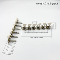 DJ141AB-SB Der Jung Machine Heads High Quality 12 String Classical Guitar Tuning Pegs String Instrument Replacement Parts