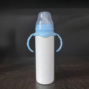 Biberón de Acero Inoxidable de Doble Pared de 8oz para Bebés y Niños Pequeños, Blanco, para Sublimación DIY, Venta al por Mayor desde Almacén de EE. UU. - Product Image 3