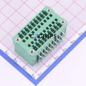 KF2EDGRHM-3.5-2*9P Plug-in Terminal Block Bent Lead Through Hole,P=3.5mm Board-to-Board / Socket Closed Screw Fixing 2x9P 3.5mm - Product Image 1
