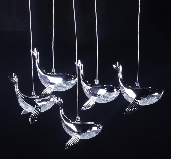 Hot Sale Modern Dolphin Fish Shape Crystal Chandelier Light JOYEN ...
