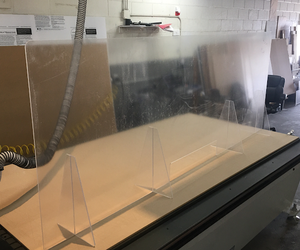 Pince rapide en acrylique de protection personnalisable en gros Bouclier contre les germes Séparateur transparent Produit en plastique sécurisé à distance sociale - Product Image 6