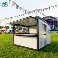 Kiosque de vente en conteneur, Kiosque mobile extérieur pour sites touristiques, Kiosque de vente pour salon de thé, Kiosque de vente pour rue commerciale, Kiosque de café