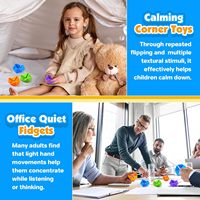 Cube sensoriel anti-stress - Textures en silicone silencieuses pour les enfants de 3 ans et plus, jouet apaisant pour réduire le stress et améliorer la concentration pour les enfants atteints de TDAH