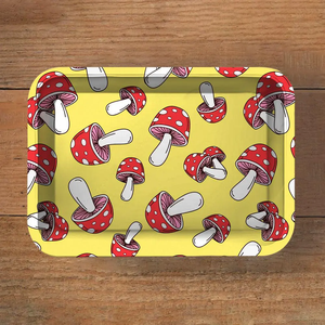 Plateau de rangement en métal personnalisé par sublimation, motif Anime Pink Power <span class=keywords><strong>Puff</strong></span> Girly, pour cigarettes et papier à rouler, 14x18cm, avec moulin intégré - Product Image 4