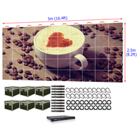 Mur d'affichage LED intérieur 5m x 2.5m P2.976 8K HDR10+ pour événements et expositions