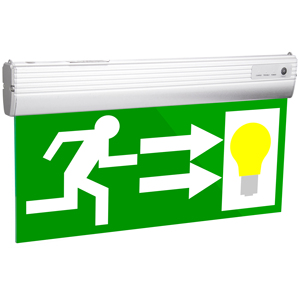 An toàn huỳnh quang khẩn cấp Exit đăng trong nhà sử dụng màu xanh lá cây customaluminum + Acrylic Exit Đăng Board - Product Image 1