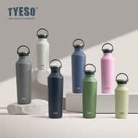 Usine personnalisée grand gobelet en acier inoxydable 500ml/750ml/900ml tasse à double paroi étanche randonnée bouteille d'eau meilleur vendeur pour