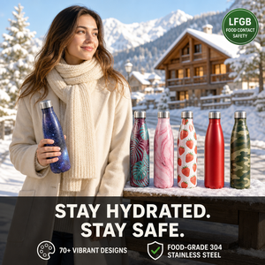 Botella de Agua Deportiva de Acero Inoxidable con Aislamiento al Vacío, Forma de Botella de Cola, Marca Yongkang Hejia, Impresión Personalizada, Venta al Por Mayor, OEM - Product Image 1