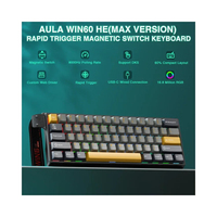 Teclado RGB personalizable Aula Win60 He Max con reinicio instantáneo de 8000Hz, formato compacto y construcción duradera para Valorant y CS2
