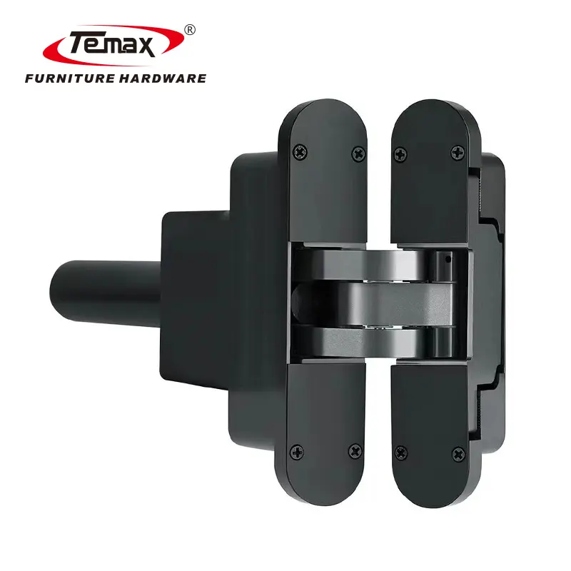 Temax 3D adjustable invisible self closing wardrobe hardware door hinges HG131