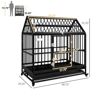 <span class=keywords><strong>Cage</strong></span> à chien modulaire robuste, portable, de haute qualité, équipée de roues universelles, <span class=keywords><strong>cage</strong></span> à chien ventilée - Product Image 2