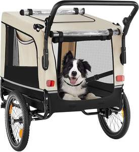 Remorque extérieure pour animaux de compagnie Poussette pour chien à trois roues pouvant être transformée en chariot de jeu pour chien - Product Image 1