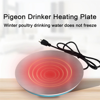 Plaque chauffante pour abreuvoir de poulets et pigeons 32W/50W, chauffe-eau pour animaux de compagnie avec prise US/EU, diamètre 19,5cm/20cm, base chauffante pour abreuvoir de volailles