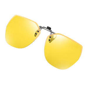 YIHANG 2025 New Outdoor Activities 2 in 1 Polarized <b>Light</b> <b>Shell</b> Shape Night Vision Yellow Clip on Glasses - Product Image 1
