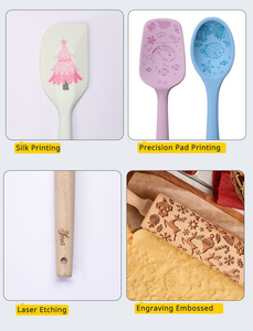 Juego de 5 Espátulas de Silicona Ergonómicas, Resistentes al Calor, Libres de BPA, con Código de Color, Aptas para <span class=keywords><strong>Lavavajillas</strong></span>, de Grado Alimenticio, Antiadherentes, para Hornear - Product Image 6