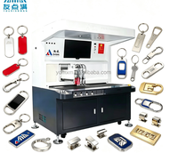 Machine de remplissage et de pointillage automatique visuel CCD pour peinture et émail, pour la personnalisation de porte-clés métalliques, étiquettes, boutons de manchette et logos de sacs