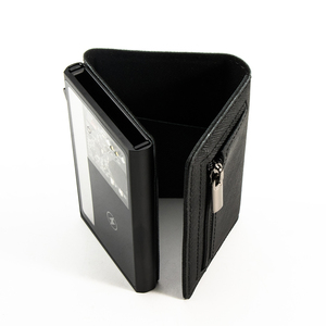 Casekey Saffiano - Tarjetero de Cuero Genuino con Sistema Pop-up, Billetera Delgada e Inteligente para Hombre con Localizador - Product Image 6
