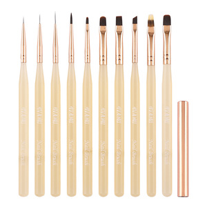 10Pcs Japanese Acrylic Nail Art Pen Set Square Grid Pattern Brush for UV Gel Blending Gradient - Product Image 5
