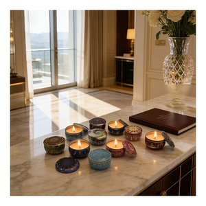 Emballage de luxe pour bougies, boîte à couvercle blanc premium pour remplissage de cire personnalisé, présentation et collection pour la vente au détail - Product Image 6