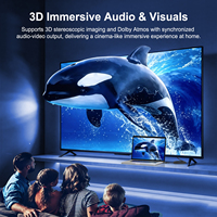 Câble HDMI 2.2 Ultra 96 Haute Définition Résolution 16K 240Hz Câble UHD pour Projecteur Moniteur Écran