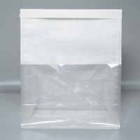 Sachet d'emballage de café personnalisé transparent à fond plat avec valve et fermeture éclair, logo sur mesure